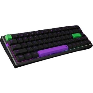 QPSJXN Gepersonaliseerd bekabeld gaming-toetsenbord met magnetische schakelaars, aluminium design voor lage latentie (RS6 Ultra Black)