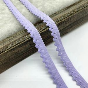 10 mm elastische band nylon elastisch lint ondergoedbandjes bh-band jurk naaien kanten rand kledingaccessoire haarbanden doe-het-zelf-licht paars-1 yard