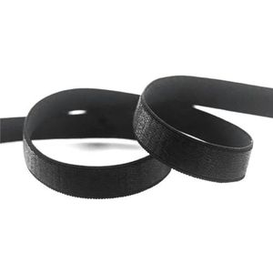 2 5 10 yards 3/8"" 10mm glanzende beha-band elastische band nylon spandex schoudertape ondergoed lingerie jurk naaien trim-zwart-10 yards