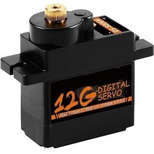 TVOLRFNIY 1/5/10/20 Stks 9g 12g Mini Servo Metalen Gear Servo voor 450 (5 Stks)