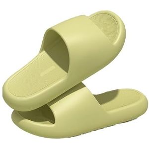 Non-slip Bathroom Slippers,Soft Slippers,Indoor And Outdoor Platform Pool Slippers Shower Slippers (Color : Light Green, Size : 41-42)