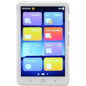Stemvertaler, Draagbare Vertaler 2-weg 135 Talen Offline WiFi MP3-modus Ruisonderdrukking voor Leren voor Reizen (Wit)