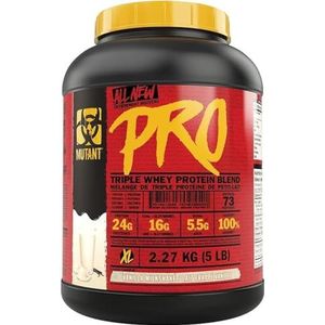 Mutant Pro – Triple Whey Protein Supplement – Time-Released for Enhanced Amino Acid Absorption – 2.27 kg – Vanilla Milkshake