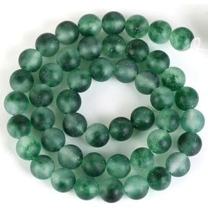 Natuursteen kralen 4-10mm mat roze tijgeroog turkoois agaten kralen voor sieraden maken doe-het-zelf armbanden-groene chalcedoon - 6 mm 59 tot 61 stuks