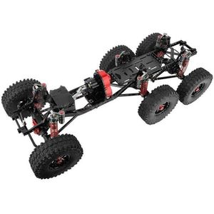 IWBR 6x6 RC Auto Chassis Frame Met for Midden Achter Assen Versnellingsbak DIY for Axiale SCX10 1/10 RC crawler Auto Onderdelen (Size : With Wheels Tires)