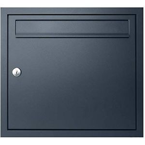 MOCAVI UP1 inbouwbrievenbus, antraciet-grijs RAL 7016, moderne weerbestendige roestvrije inbouwbrievenbus, hoogwaardige kwaliteit, stijlvol design, veilige postontvangst, duurzaam, robuust
