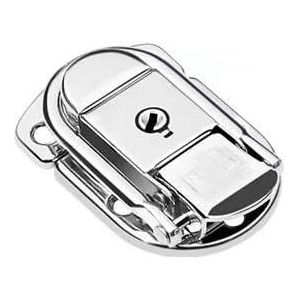 Sluitingen met knevel, RVS Knevelsluiting for Dozen Zilver Verpakking van 2(6411 58k)