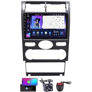 Android 13 QLED Autoradio voor Ford Mondeo 3 2000-2007 - Ingebouwde DSP/Carplay/Android Auto - Camera + DVR - 9 inch 2 Din - Stuurbediening - FM AM RDS DAB Radio - BT 5.0(NF-3)