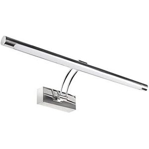 LED-fotolicht, Led Wandlamp Badkamer Licht 8W 12W AC90-265V Wandkandelaars Binnen Armatuur Waterdicht Vanity Light Zwart Zilver Voor Volledige Verlichting (Color : 5500-7000K, Size : SILVER_100CM)