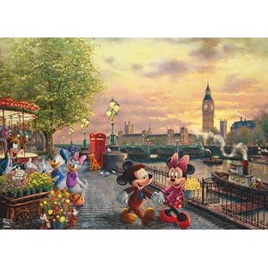Ceaco - Thomas Kinkade - Disney - Mickey & Minnie in Londen - Legpuzzel van 1000 stukjes