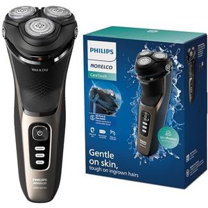 Philips Norelco CareTouch S3242/90 Oplaadbare natte en droge scheerapparaat met pop-up trimmer