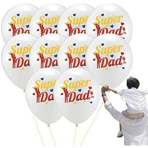 Happy Fathers Day Ballonnen Set | 10 stuks Vaderdag Ballonnen Decoraties - Charmante papa's dag Photo Booth rekwisieten, papa's feest decoratieve achtergrondbenodigdheden Ximan