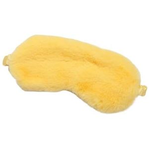 Slaapmasker Zacht Pluche Oogmasker Schattig Liefde Wolk Oogmasker Pluche Oogbescherming Voor Dutjes Slaapmasker (Geel)