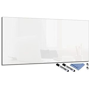 Glazen magneetbord 50x100 prikbord wandaccessoires whiteboard keuken decoratie kantoor kantoor wit