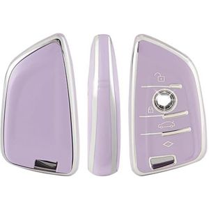 Autosleutel beschermhoes Autosleutelbehuizing Houder Zwart Goud Frame Ontwerp 4 Knop Autosleutels Shell TPU Keybag Voor BMW A-serie B-serie Accessoires Sleutel Shell(5)