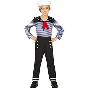 Kapitein & Matroos & Zeeman Kostuum | Mattie De Matroos Kind Kostuum | 7 - 9 jaar | Carnavalskleding | Verkleedkleding