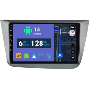 RoverOne Autoradio GPS voor Seat Altea 5P 2004-2015 Toledo 5P 3 2004-2009 Carplay Android Auto Stereo Hoofdeenheid Bluetooth WiFi Radio Speler Sat Navigatie