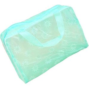 Vrouwen Cosmetica Tas Opslag Reizen Opknoping Toiletartikelen Organizer Handvat Rits Dragen Make Up Case Pouch Pack Blauw, Groen, as description, als beschrijving