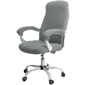 Rekbare roterende stoel hoes Moderne simplistische stijl Bureaustoelhoes Anti-stof Hoge rugleuning Bureaustoel hoes met armleuninghoezen Eetstoelhoezen(Color:G,Size:L)