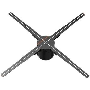 62cm 3D holografische projectie, wifi led logo holografische lichtspeler afstandsbediening ventilator reclameverlichting Eenvoudig video wijzigen
