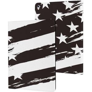 Amerikaanse Amerikaanse vlag zwart-wit hoesje compatibel voor ipad Pro/2016 ipad Pro (9.7 inch) slanke case cover beschermende tablet hoesjes stand cover