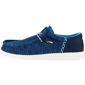 Hey Dude Wally Funk Open Mesh - Heren Schoenen - Blauw/Wit - Maat EU 42, blauw/wit, 42 EU