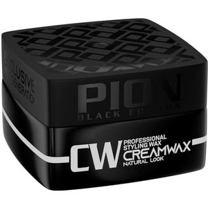 Pion Black Edition CW Cream Professional Hair Styling Wax 175 ml - Professionele haarstyling wax voor een natuurlijke look