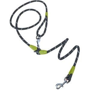 KANGYEBAIHUODIAN Reflecterende nylon riemen hondenketting trekkabel for hardlopen met vrije handen touwketting geschikt for kleine grote honden (Color : Black, Size : 240CM)