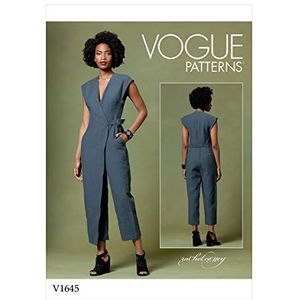 Vogue Patronen-V1645Z-Misses Broek, Jumpsuits & Shorts, Papier, Wit, diverse