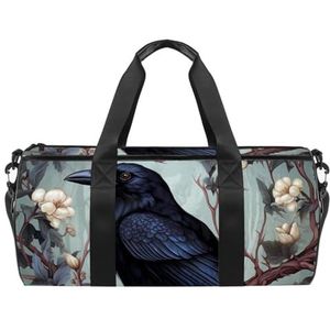 DragonBtu Reistas – Ruime plunjezak met meerdere vakken en waterdichte zak - Raven Black, Multi 6, 45x23x23cm/17.7x9x9in, Reizen Duffle