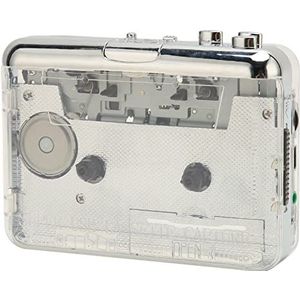 Cassette Naar MP3 Converter, Cassette Tape Speler Transparant Auto Reverse met 3.5mm Hoofdtelefoon Jack voor Telefoon voor Reizen