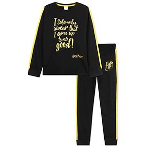 Harry Potter - Pyjama - Zwart/Goud - Meisjes - Lange Mouwen - 100% Katoen