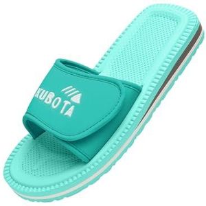 Kubota - Badslippers - Zee Kleur - Dames - Klittenbandsluiting - Comfortabel en Waterdicht