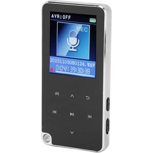 MP3-speler, Oplaadbaar Ingebouwde HD-luidspreker 5.2 HiFi-geluid Draagbare Muziekspeler met Bedrade Hoofdtelefoon voor Buiten (16GB)