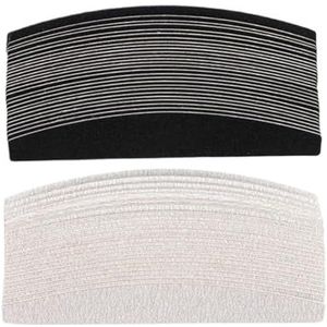 schuurgereedschap sponsblok, 50 stuks/set gelnagelkunstvijlen verwijderbare spons EVA schuurvijlen grijs/zwart(Black)