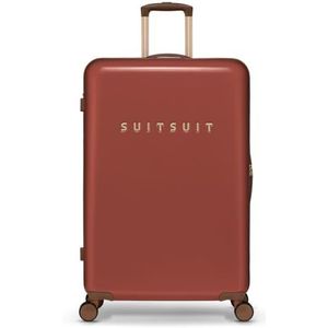 SUITSUIT Fab Seventies - Grote Reiskoffer - Ruimbagage met TSA Slot - 76 cm - 94L - Rood