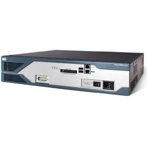 Cisco 2821 - bedrade router (Gigabit Ethernet, 10/100/1000Base-T(X), 10,100,1000 Mbit/s, 128-bit AES,192-bit AES,256-bit AES,3DES,DES, Cisco IOS, 64 MB)