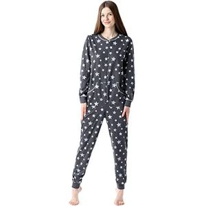 Bellivalini Dames Pyjama BLV50-206 (Grafiet Blauww Sterren, XXL)