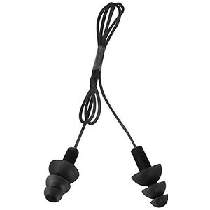 Oorstoppen om te zwemmen, siliconen oordopjes met badkoord, waterdicht, voor zwemmers die zwemmen, surfen (zwart)