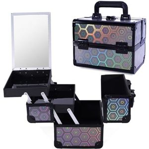 Make-up trein koffer, Zwart, Modieus