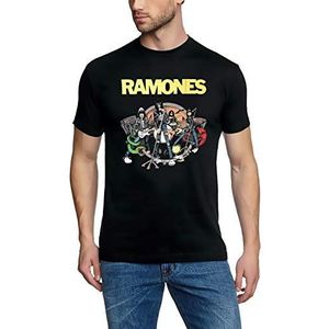 The Ramones ILLO Cartoon ORIGINAL zwart maten S M L XL