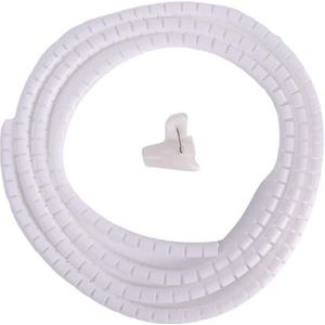 BPABDEITR Spiraalkabelorganizer 2 meter 10 mm/16 mm veelkleurig met kabelclip(16mm-White)