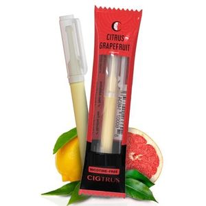 Cigtrus Rookloze luchtinhalator - tabaksvrij, nicotinevrij en niet-elektrisch | Hulp voor orale fixatie | Habit Vervangende ademstok | Citrus Grapefruit - 1 stuk