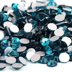 ss2~ss12 AAAAA Crystal Non Rhinestone Super Bright Glass Strass 3D Nail Art Decoratie DIY Jurk Kleding-Blauw Zirkoon,ss6 1440pcs
