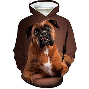 Unisex Grappige 3D Printing Leuke Dier Hond Hoodie Pet Hond Grafische Hooded Sweatshirt 2 XXXL