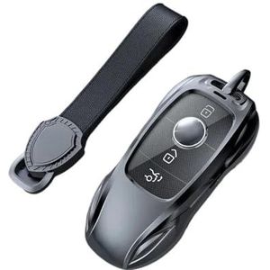 Sleutelbehuizing Zinklegering Zilver Autosleutel Geval Keyless Cover Sleutel Shell Auto Accessoires Voor C E-Klasse GLC GLA GLB GLS A200 C200 Autosleutelhoesje(A2 set 2)