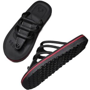 Pantoffels, Zomerslippers for heren – Lichtgewicht EVA-strandsandalen en casual slippers voor House Slides Douche Sandalen(Black,45 EU)