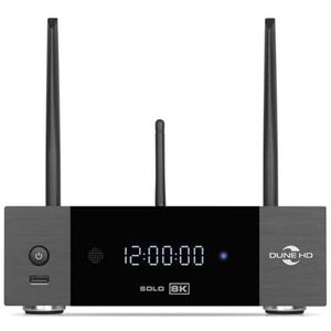 Dune HD Solo 8K, Media Player, Android Box, Dolb Visio, Atmo, S928X-K/J, HD-Audio, HDMI, 2.1a, BT 5.2, WiFi6, 1Gbit, USB 3.0, 8GB / 64GB, 3.5 HDD rack, Optical/Coaxial S/PDIF, 8Kp60, 4K, 1080p