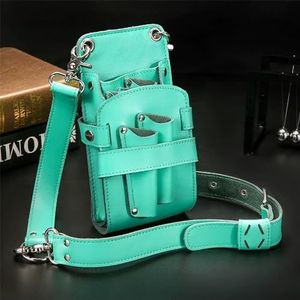 Opbergtas for haarstylisten, crossbody-schaartas, kappersgereedschapsset for kappers(Blue)