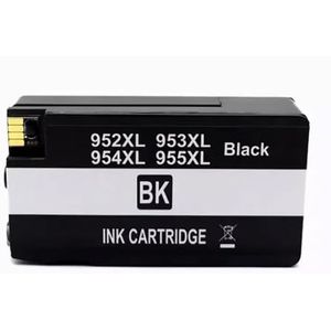 MRHZKE Inktcartridges 954 954XL Voor OfficeJet Pro 7740 8710 8715 8720 8216 8725 8730 8210 8740 printers (954XL zwart)